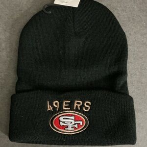 49ers Black Beanie